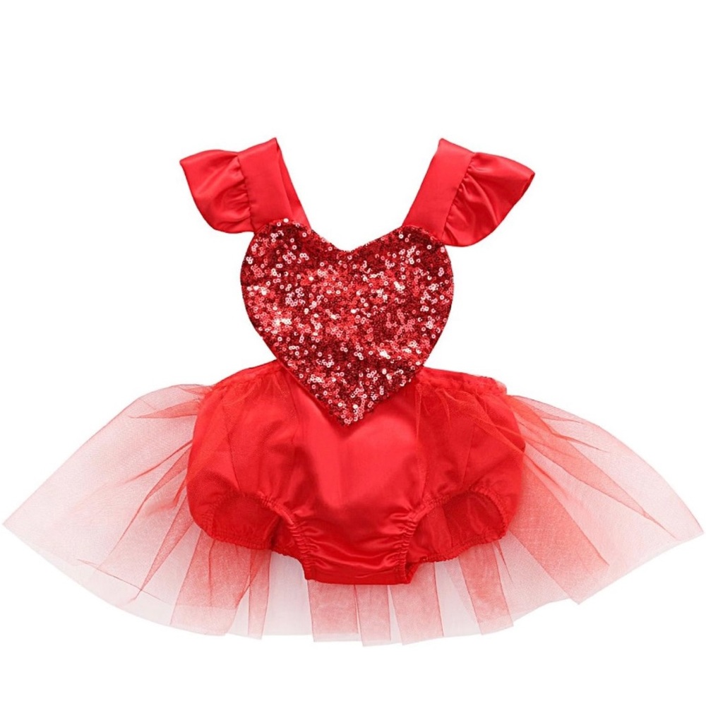 Baby girl Valentine’s Day outfit dress 6-12 months